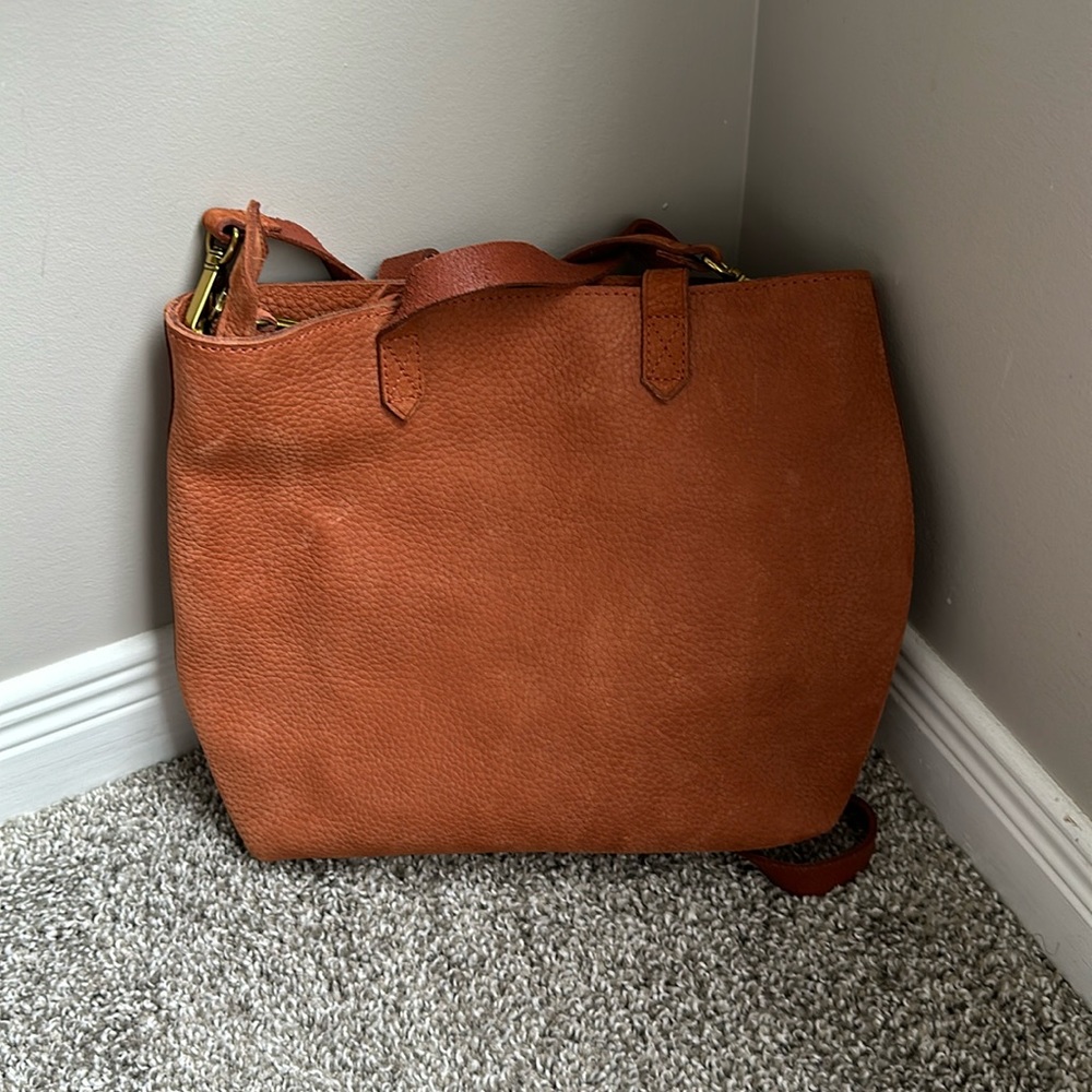 Madewell Mini Transport Nubuck leather crossbody bag